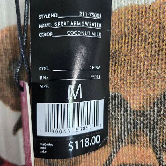 Hustle Gang Bear Football Sweater Mens SZ M NWT - Picture 6 of 10